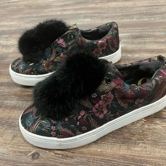 Sam Edelman Leya Puff Fashion Sneaker Black Bird Print Size 8.5 - Picture 3 of 9